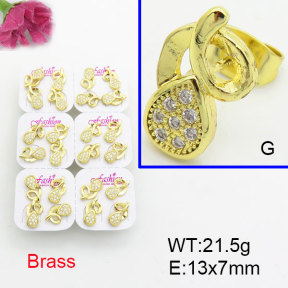 Fashion Brass Earrings  F3E402547ajma-J22