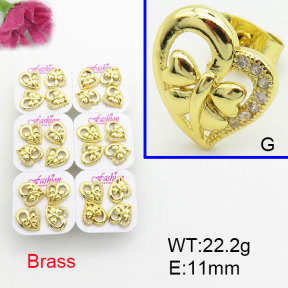 Fashion Brass Earrings  F3E402551ajma-J22