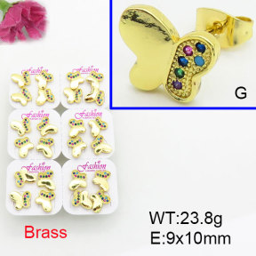 Fashion Brass Earrings  F3E402556ajma-J22