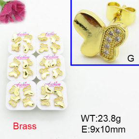 Fashion Brass Earrings  F3E402557ajma-J22