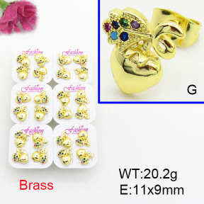 Fashion Brass Earrings  F3E402558ajma-J22