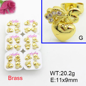 Fashion Brass Earrings  F3E402559ajma-J22