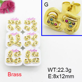 Fashion Brass Earrings  F3E402560ajma-J22