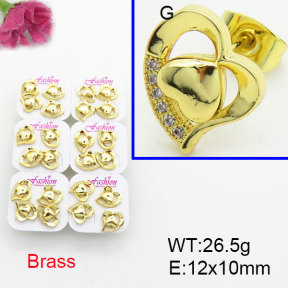 Fashion Brass Earrings  F3E402563ajma-J22
