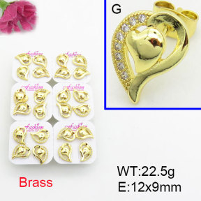 Fashion Brass Earrings  F3E402565ajma-J22