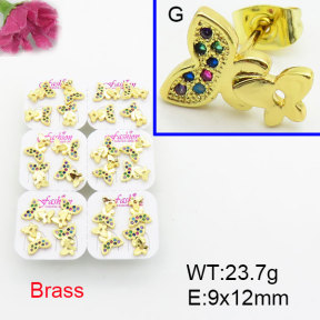 Fashion Brass Earrings  F3E402566ajma-J22