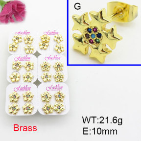 Fashion Brass Earrings  F3E402568ajma-J22