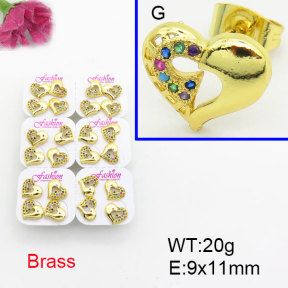 Fashion Brass Earrings  F3E402570ajma-J22