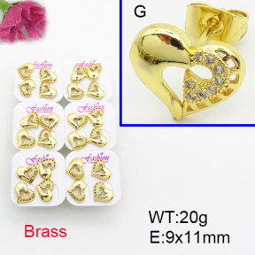 Fashion Brass Earrings  F3E402571ajma-J22