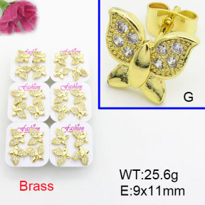 Fashion Brass Earrings  F3E402579ajma-J22