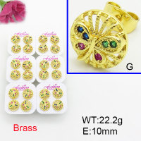 Fashion Brass Earrings  F3E402580ajma-J22