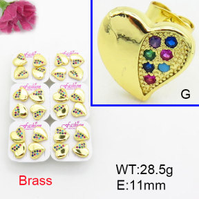 Fashion Brass Earrings  F3E402582ajma-J22
