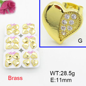 Fashion Brass Earrings  F3E402583ajma-J22