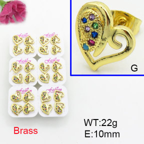 Fashion Brass Earrings  F3E402584ajma-J22