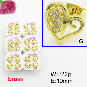 Fashion Brass Earrings  F3E402585ajma-J22