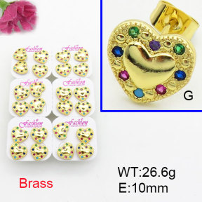 Fashion Brass Earrings  F3E402586ajma-J22