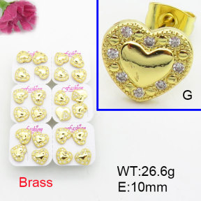 Fashion Brass Earrings  F3E402587ajma-J22
