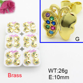 Fashion Brass Earrings  F3E402588ajma-J22