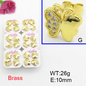Fashion Brass Earrings  F3E402589ajma-J22