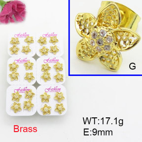 Fashion Brass Earrings  F3E402591ajma-J22