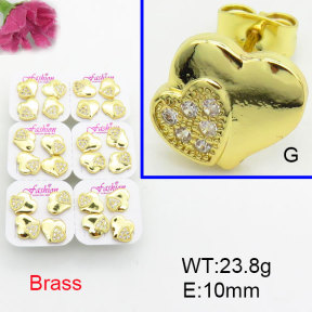 Fashion Brass Earrings  F3E402593ajma-J22