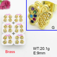 Fashion Brass Earrings  F3E402594ajma-J22