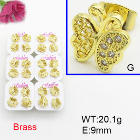 Fashion Brass Earrings  F3E402595ajma-J22