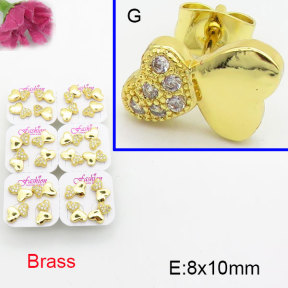 Fashion Brass Earrings  F3E402597ajma-J22