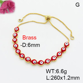 Fashion Brass Bracelet  F3B404668vbnl-L017
