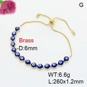 Fashion Brass Bracelet  F3B404669vbnl-L017