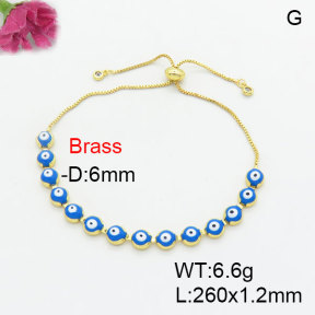 Fashion Brass Bracelet  F3B404670vbnl-L017