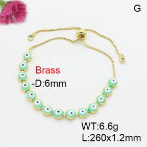 Fashion Brass Bracelet  F3B404672vbnl-L017