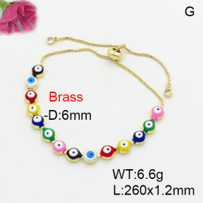 Fashion Brass Bracelet  F3B404673vbnl-L017