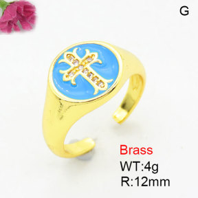 Fashion Brass Ring  F3R400838aajl-G030