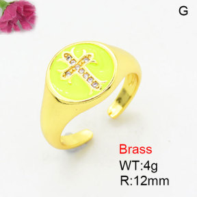 Fashion Brass Ring  F3R400840aajl-G030