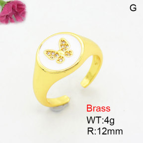 Fashion Brass Ring  F3R400848aajl-G030