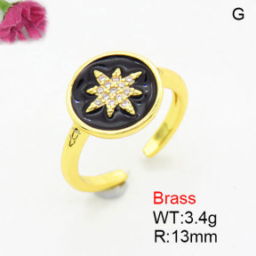 Fashion Brass Ring  F3R400864aajo-G030