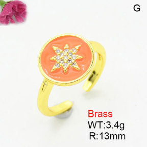 Fashion Brass Ring  F3R400869aajo-G030