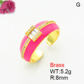Fashion Brass Ring  F3R400875bblk-G030