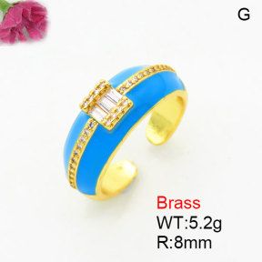 Fashion Brass Ring  F3R400877bblk-G030
