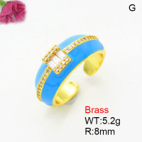 Fashion Brass Ring  F3R400878bblk-G030