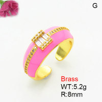 Fashion Brass Ring  F3R400879bblk-G030