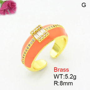 Fashion Brass Ring  F3R400880bblk-G030