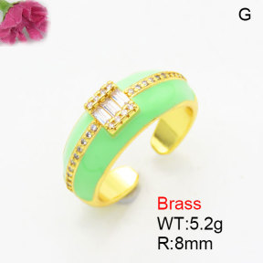 Fashion Brass Ring  F3R400881bblk-G030