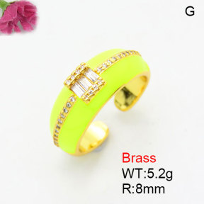 Fashion Brass Ring  F3R400882bblk-G030