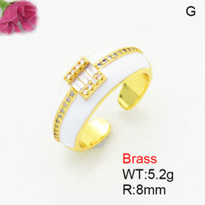 Fashion Brass Ring  F3R400883bblk-G030