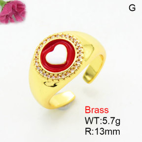 Fashion Brass Ring  F3R400884aaki-G030
