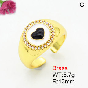 Fashion Brass Ring  F3R400885aaki-G030