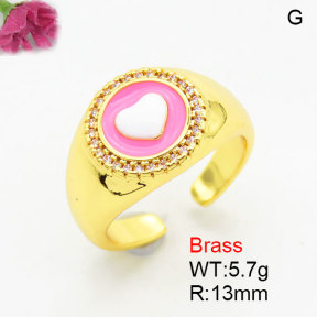 Fashion Brass Ring  F3R400887aaki-G030