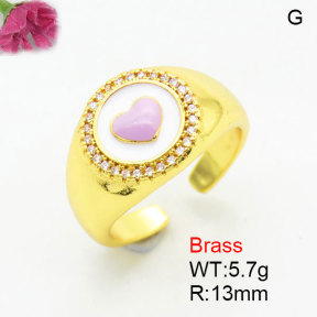 Fashion Brass Ring  F3R400888aaki-G030